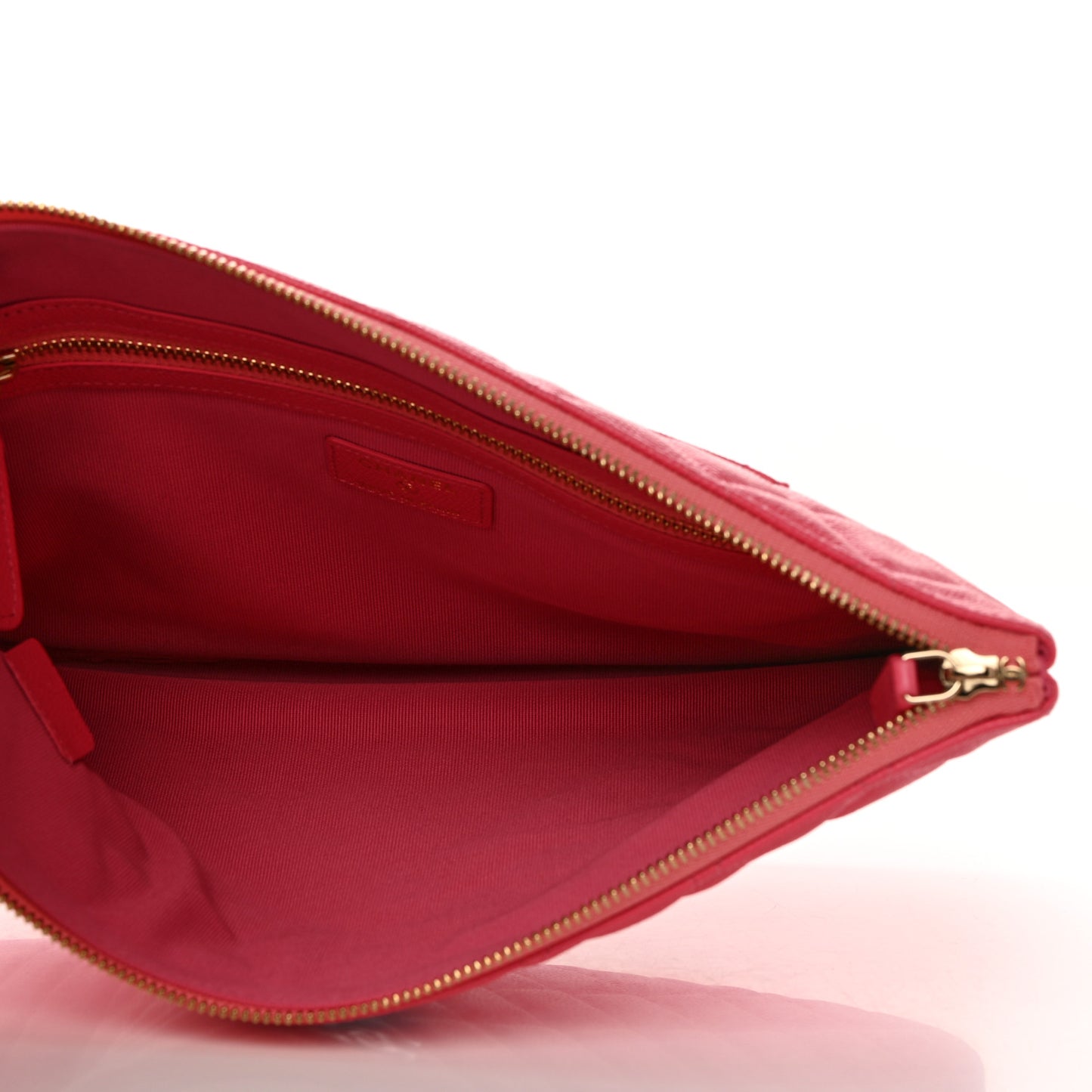 Caviar Quilted Medium Cosmetic Case Pink