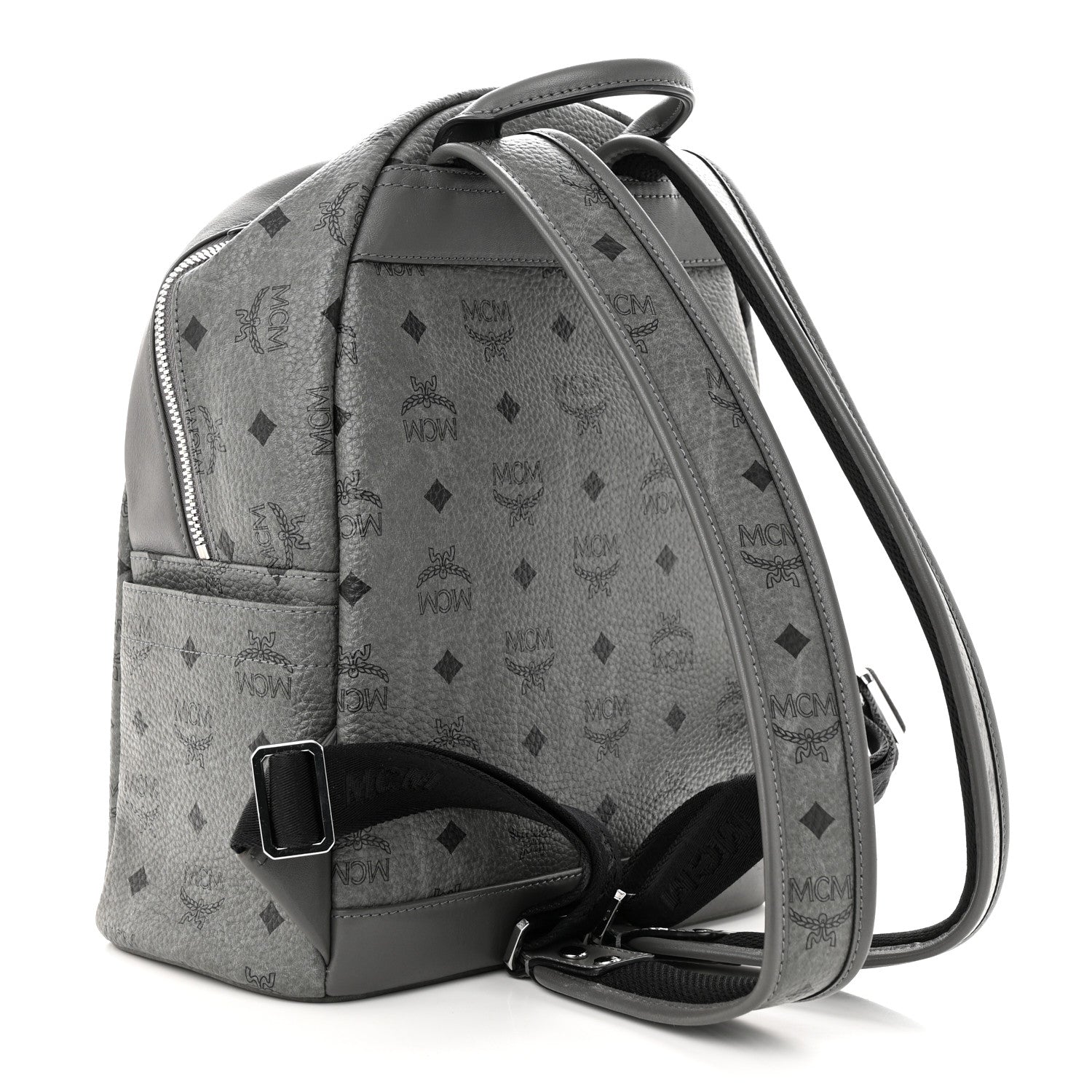 MCM Visetos Small Stark Backpack Phantom Grey 3 of 10