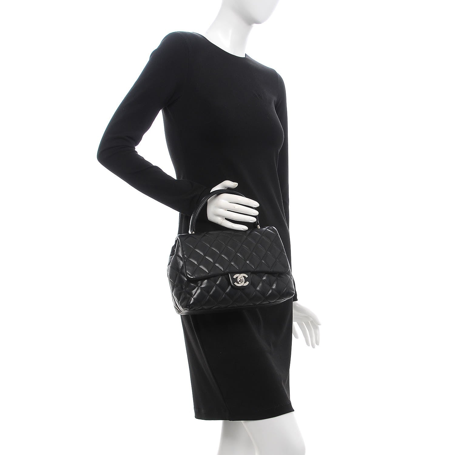 Chanel Lambskin Quilted Medium Kelly Flap Black 3 of 19