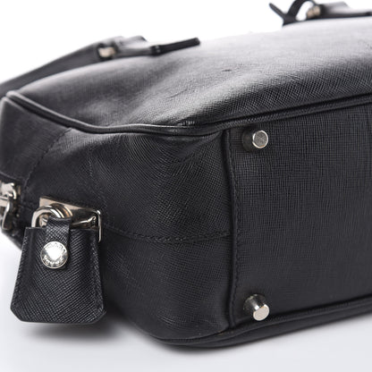 Prada Saffiano Lux Tote Bowler Black 7 of 14