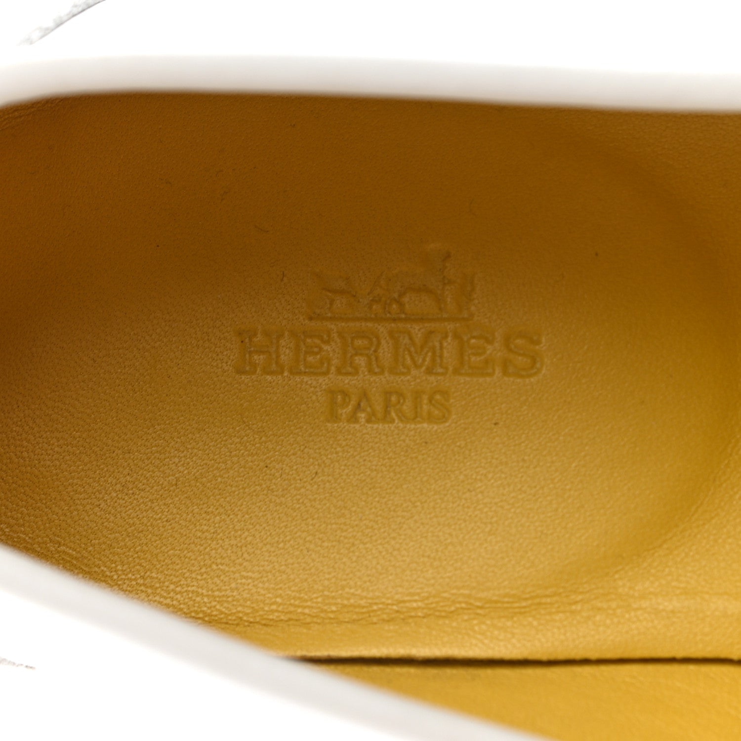 Hermes Calfskin Womens Paris Loafers 39 White Bois De Santal 7 of 13