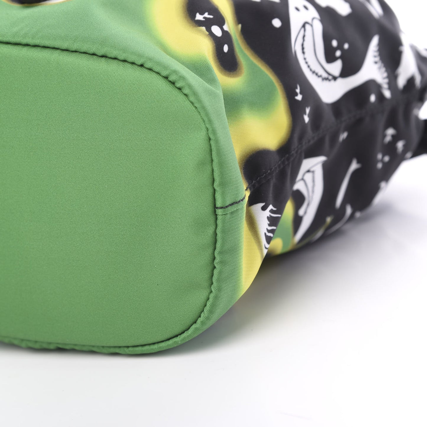 Saffiano Tessuto Nylon Sirene Bucket Wristlet Mango
