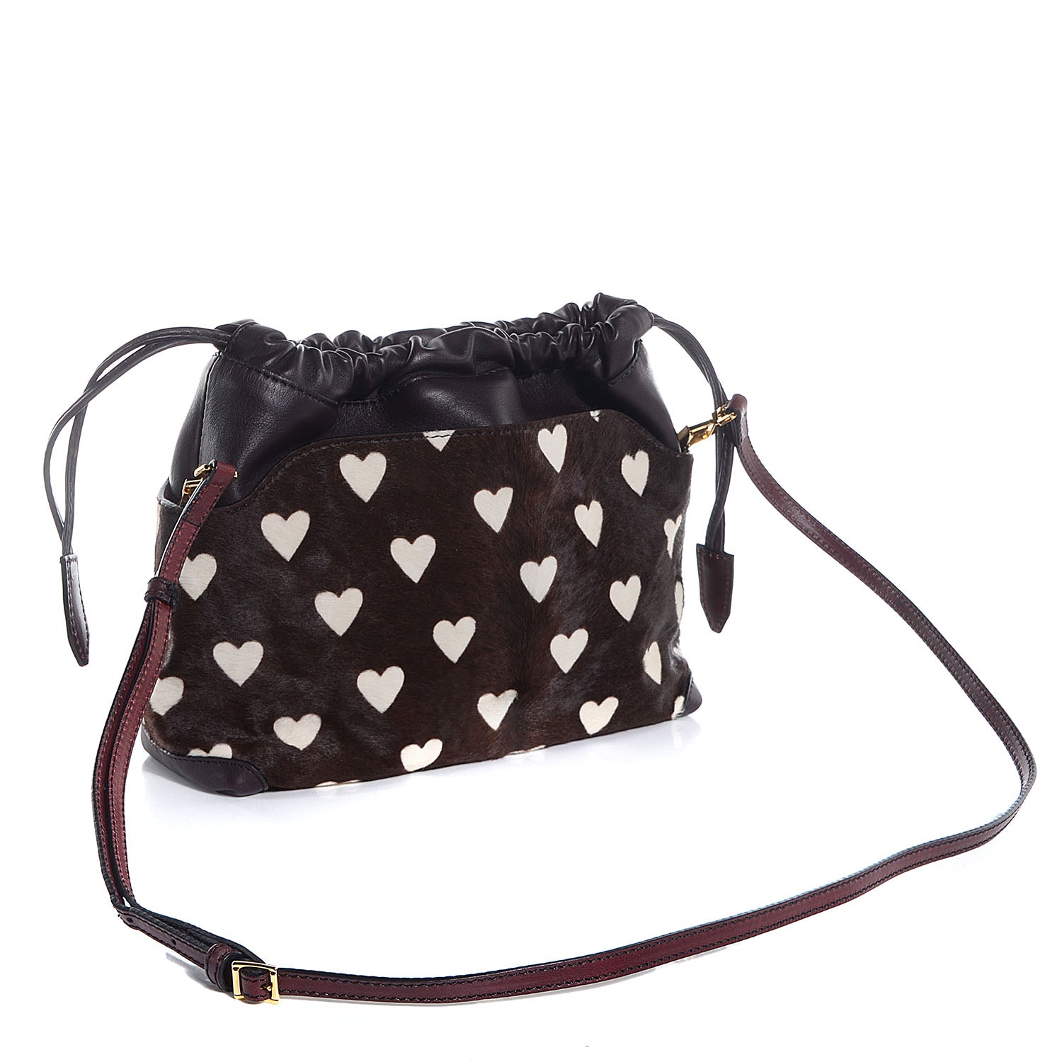 Burberry Calf Hair Little Crush Burgundy 6 of 13