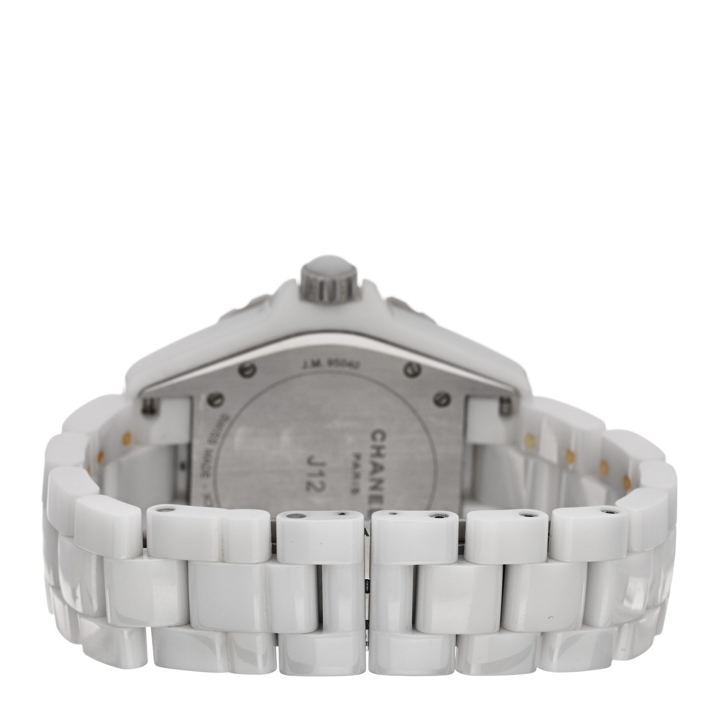 Stainless Steel Ceramic Diamond 38mm J12 Automatic Watch White