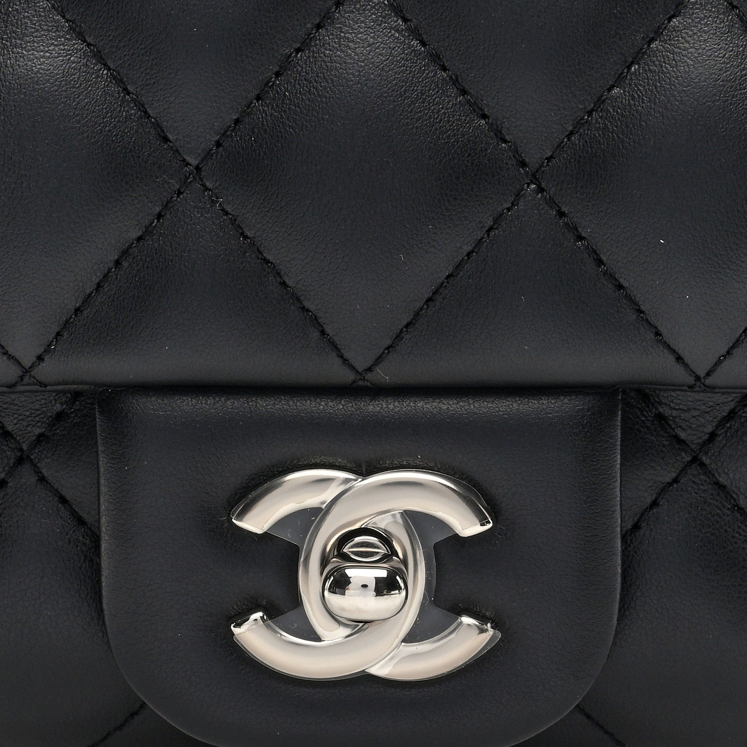 Chanel Calfskin Quilted CC Uniform Flap Belt Bag Black 7 of 10