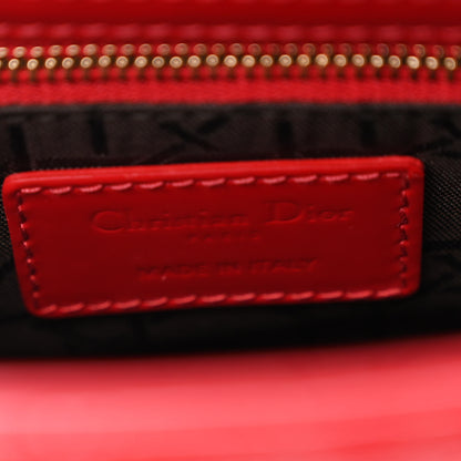 Christian Dior Patent Cannage Mini Lady Dior Red 6 of 10