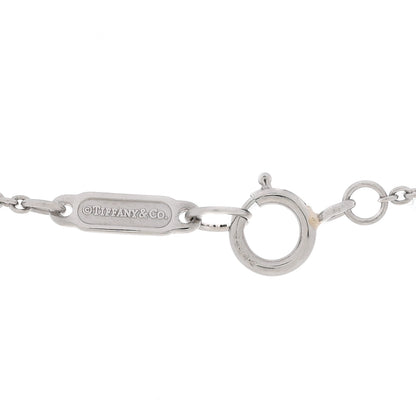Tiffany Platinum Diamond Fleur de Lis Key Bar Pendant Necklace 4 of 4