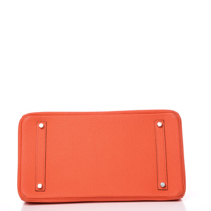 Hermes Togo Birkin 35 Orange Poppy 6 of 38
