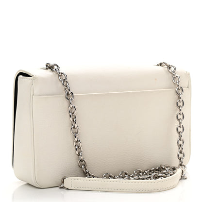 Balenciaga Pebbled Calfskin Chain Wallet White 3 of 11