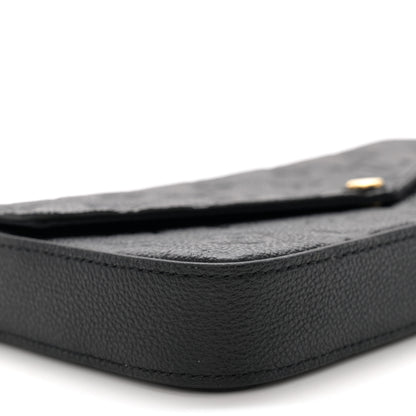 Louis Vuitton Empreinte Pochette Felicie Chain Wallet Black 10 of 12