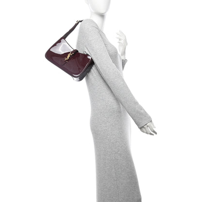 Saint Laurent Patent Le 5 A 7 Hobo Bordeaux 2 of 10