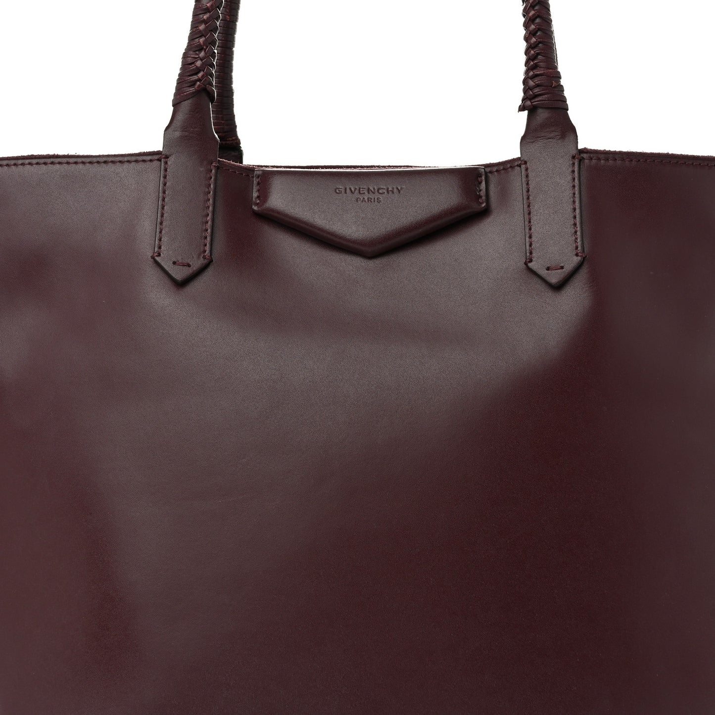 Calfskin Medium Whipstitch Antigona Tote Oxblood