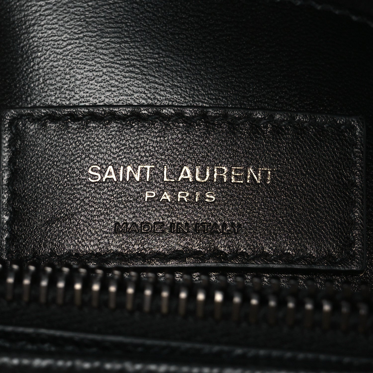 Saint Laurent Grain De Poudre Medium West Hollywood Monogram Fold-Over Black 6 of 10