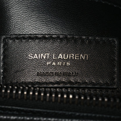 Saint Laurent Grain De Poudre Medium West Hollywood Monogram Fold-Over Black 6 of 10