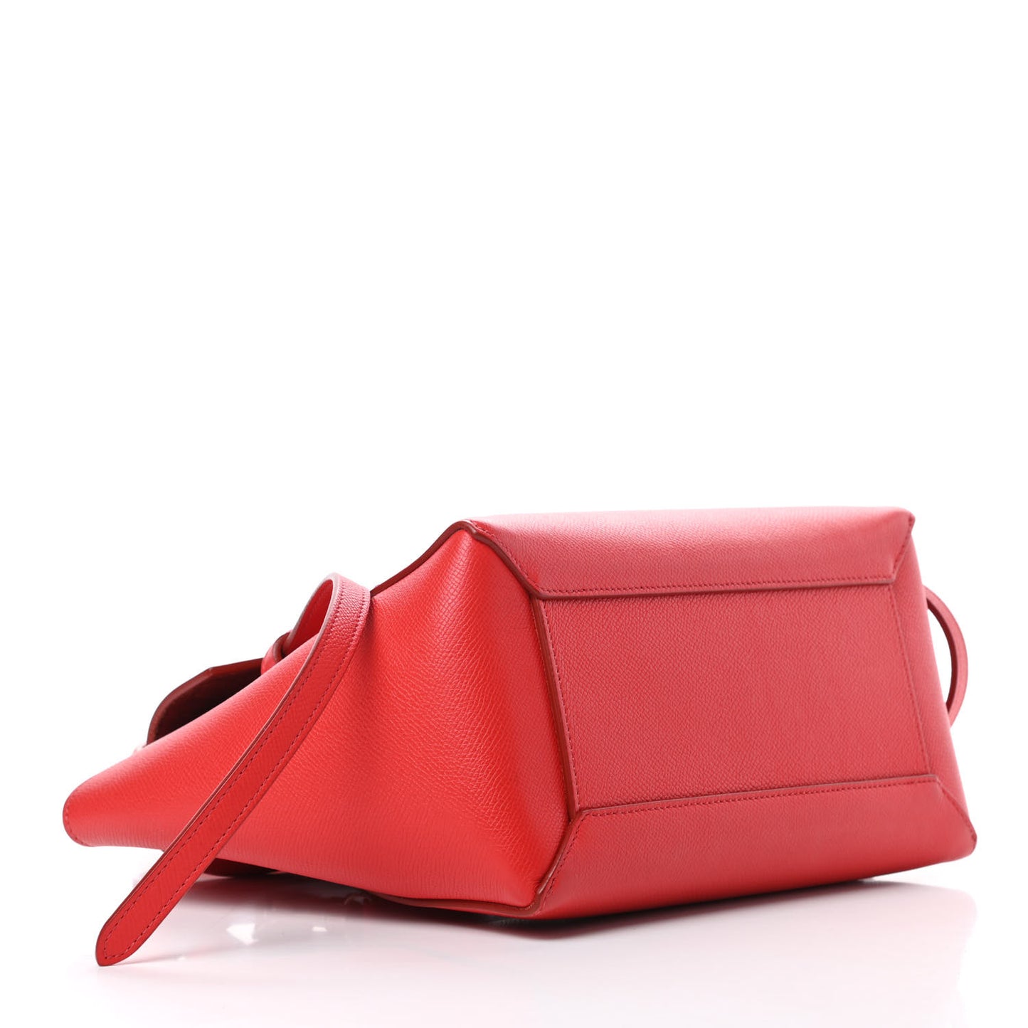 Grained Calfskin Micro Belt Bag Coquelicot