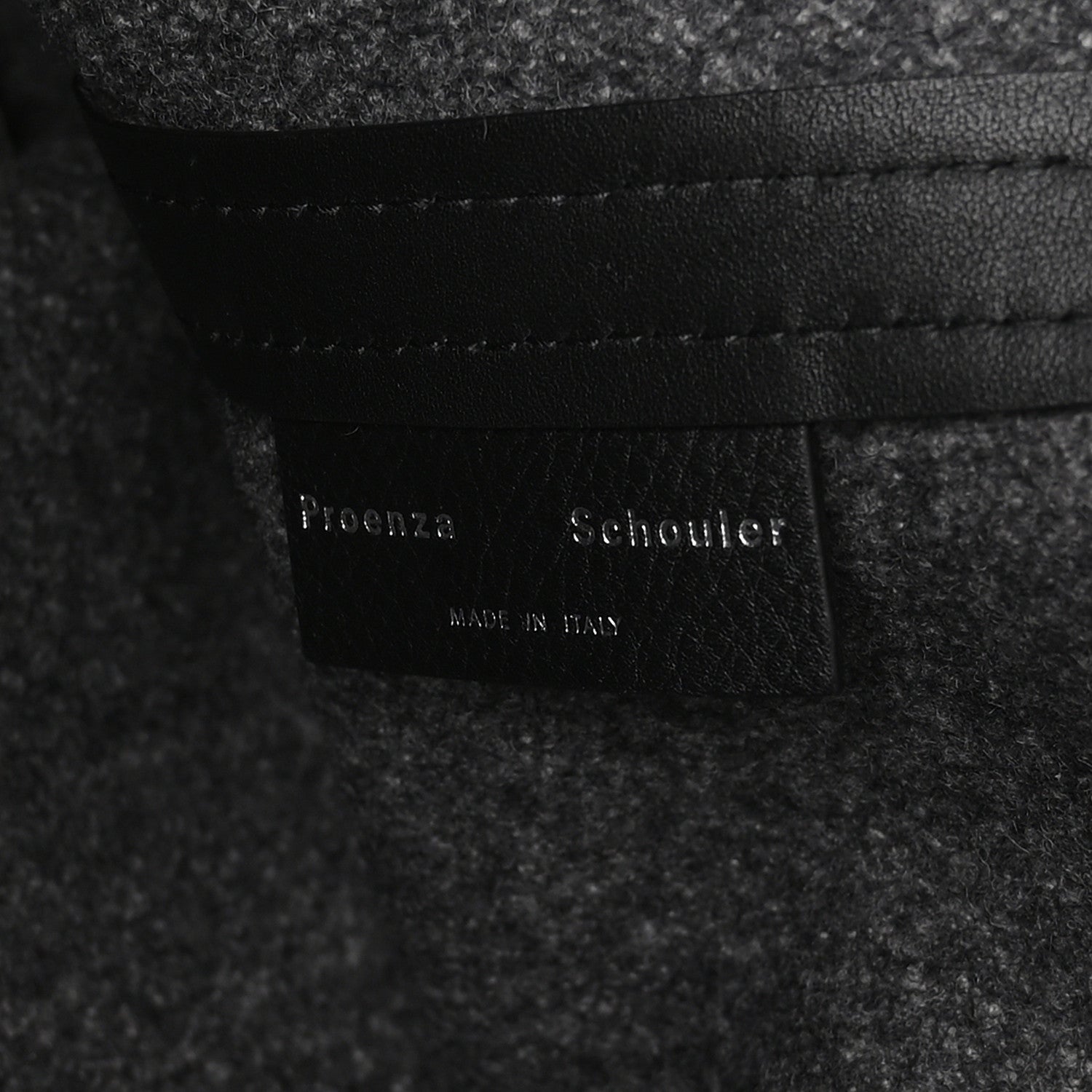 Proenza Schouler Melange Felted Wool Large Chelsea Tote Grey 7 of 10