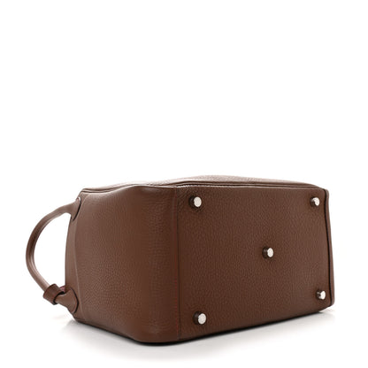 Hermes Taurillon Clemence Eclat Lindy 30 Marron D'Inde Rouge H 4 of 10