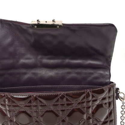 Christian Dior Patent Cannage New Lock Pouch Violet 12 of 16