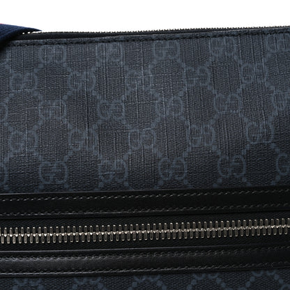 Gucci GG Supreme Monogram Messenger Bag Black Grey 8 of 10