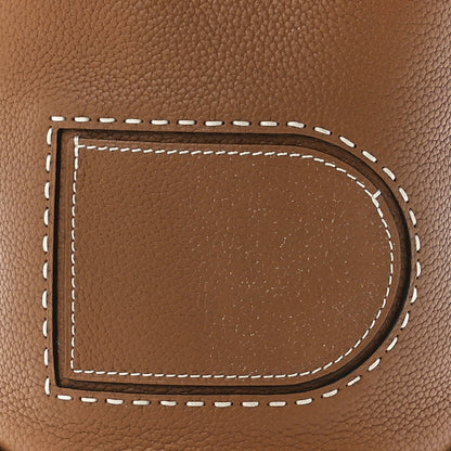 Delvaux Taurillon Mini Pin Daily Surpique Bucket Vegetal Ivory 7 of 10