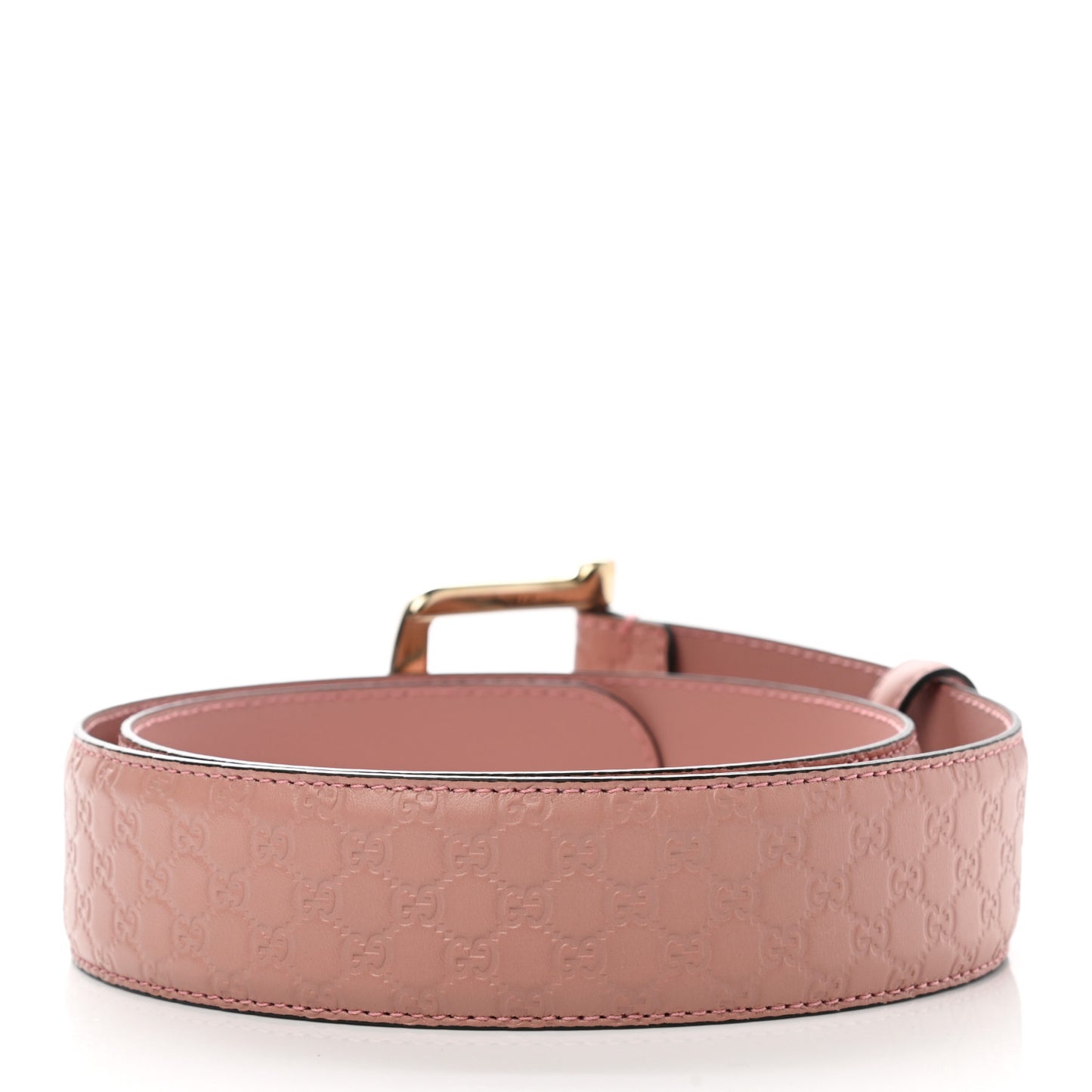 Soft Microguccissima Margaux Calfskin Belt 85 34 Soft Pink