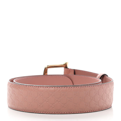 Gucci Soft Microguccissima Margaux Calfskin Belt 85 34 Soft Pink 2 of 6