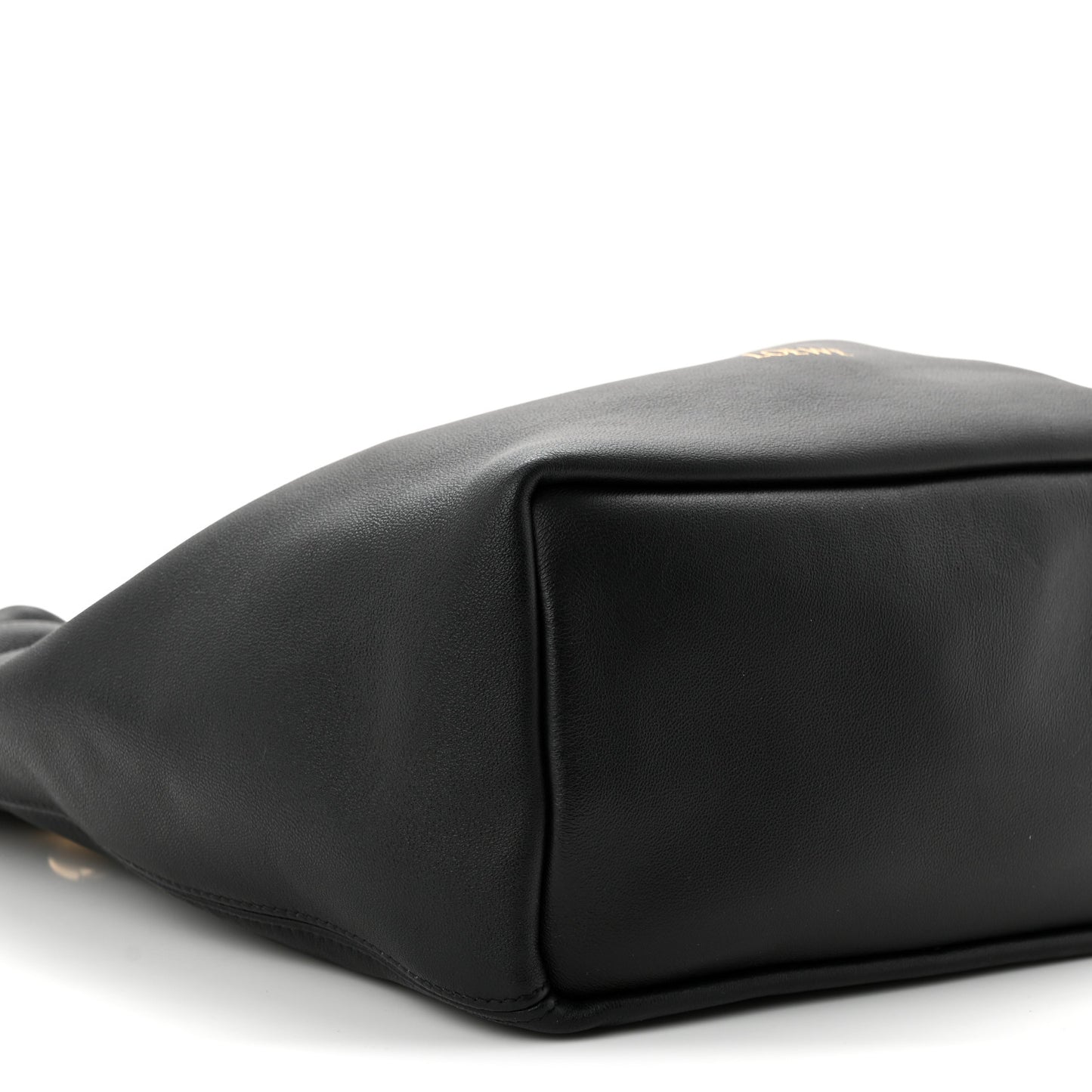Buttery Nappa Lambskin Small Squeeze Bag Black