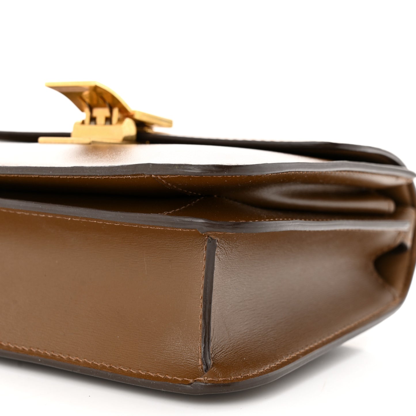 Box Calfskin Teen Classic Box Flap Bag Camel