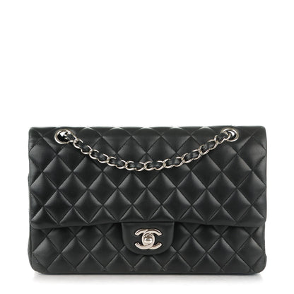 Chanel Lambskin Quilted Medium Double Flap Black 1 of 8