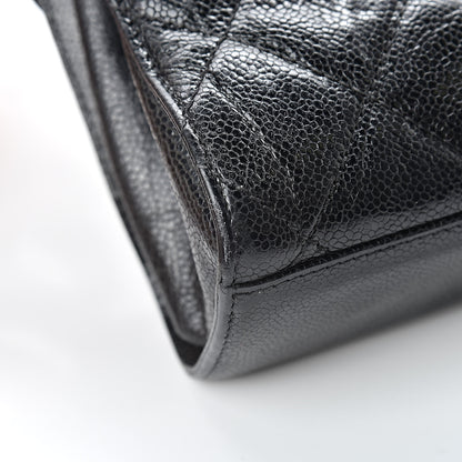Chanel Crumpled Grained Calfskin Medium CC Crave Flap Black 12 of 13