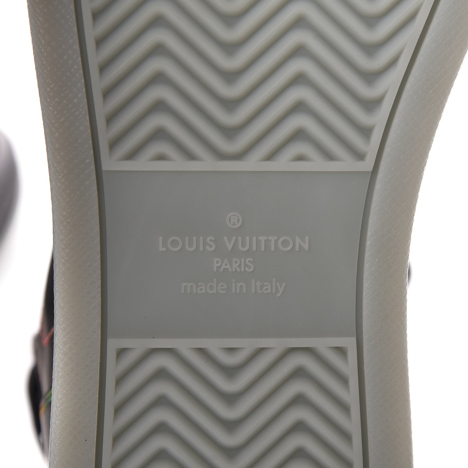 Louis Vuitton Calfskin Rivoli High Top Sneakers 10.5 Black Multicolor 8 of 10