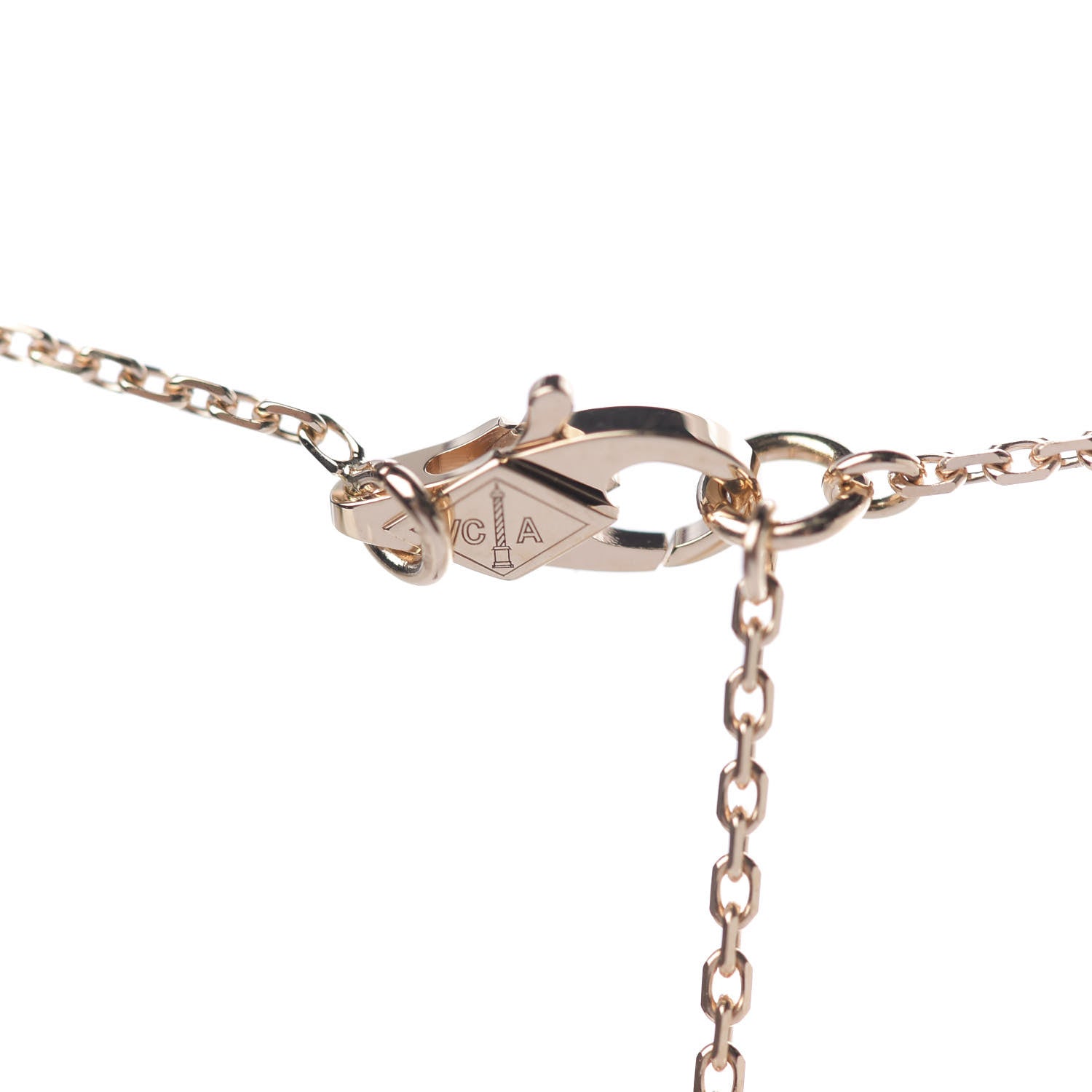 Van Cleef & Arpels 18K Rose Gold Sweet Alhambra Pendant Necklace 6 of 7