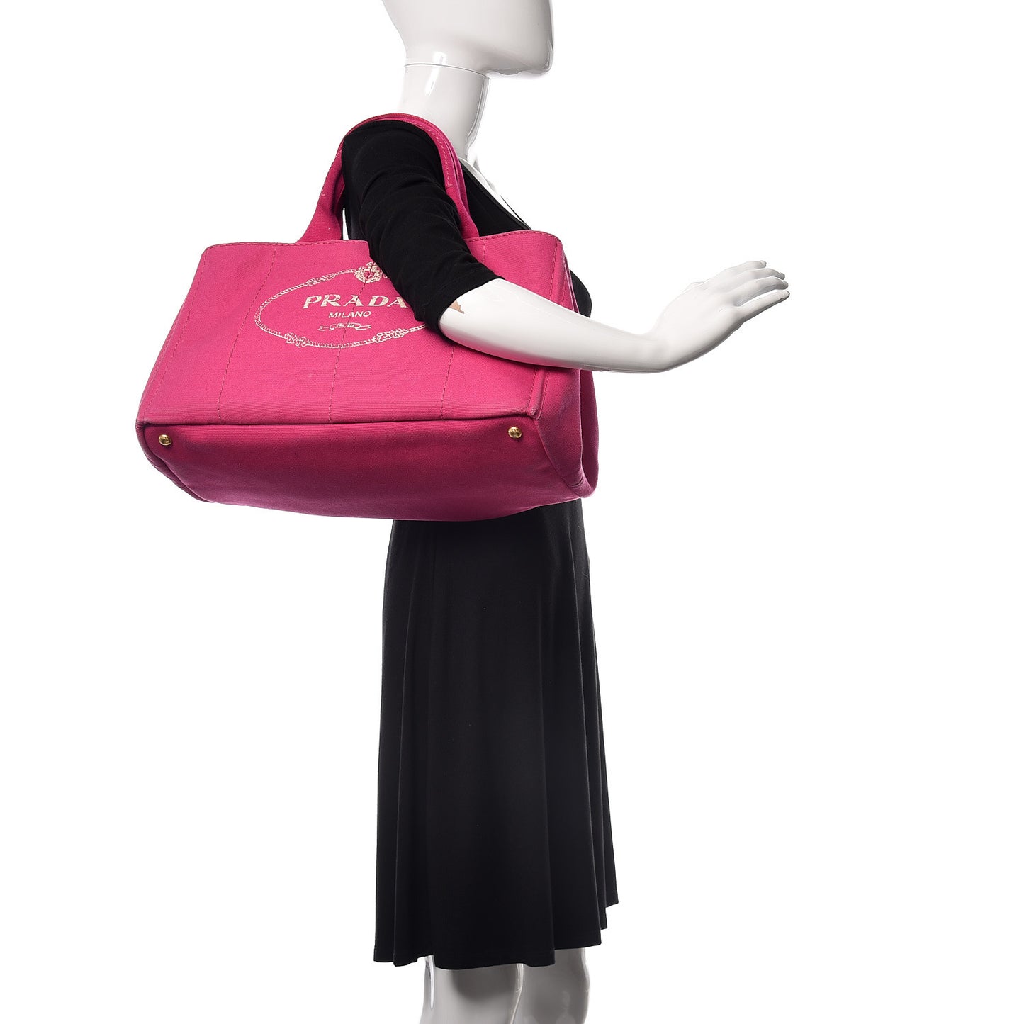 Canapa Logo Shopping Tote Fuxia