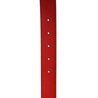 Louis Vuitton Monogram 30mm LV Initiales Reversible Belt 85 34 Coquelicot 4 of 6