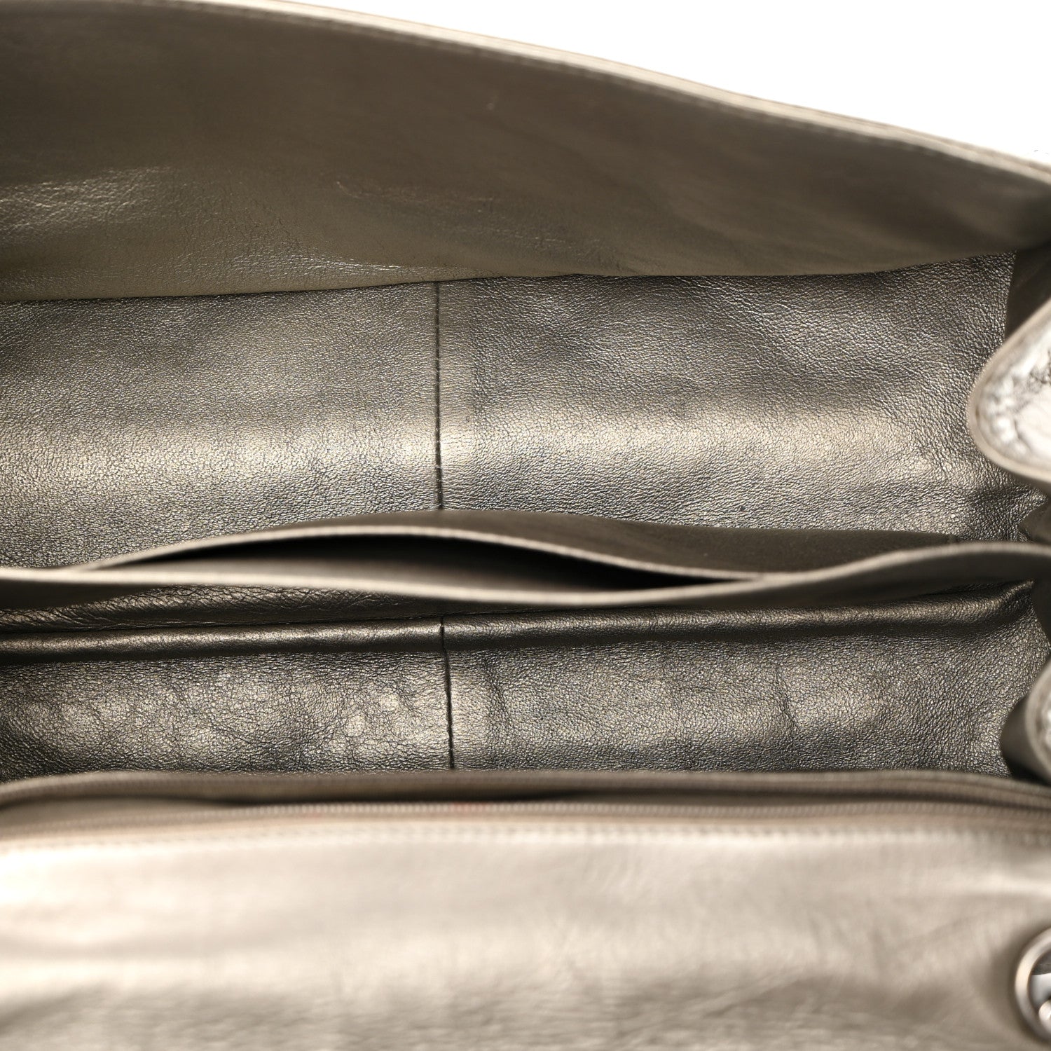 Chanel Metallic Aged Calfskin Quilted Double Compartment 2.55 Reissue 227 Grey 5 of 10