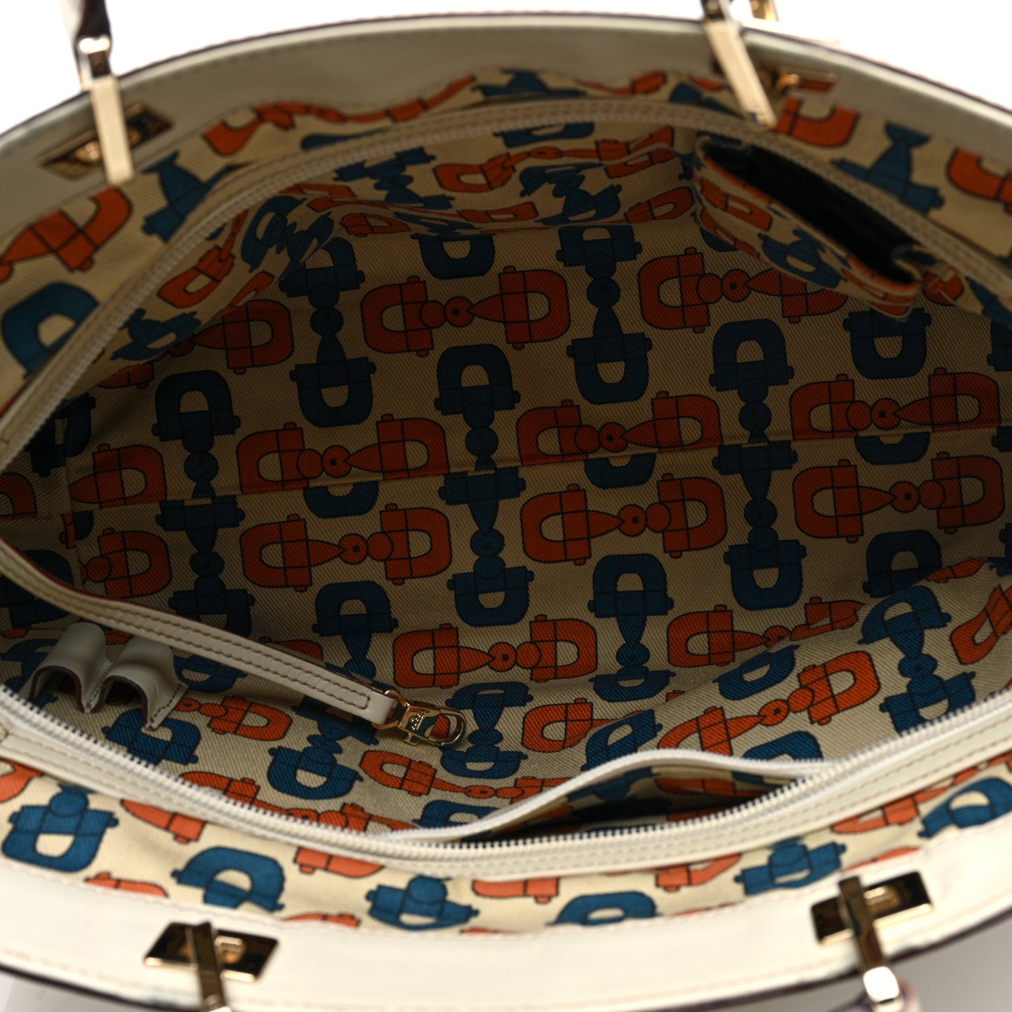 Guccissima Large Punch Tote Ivory