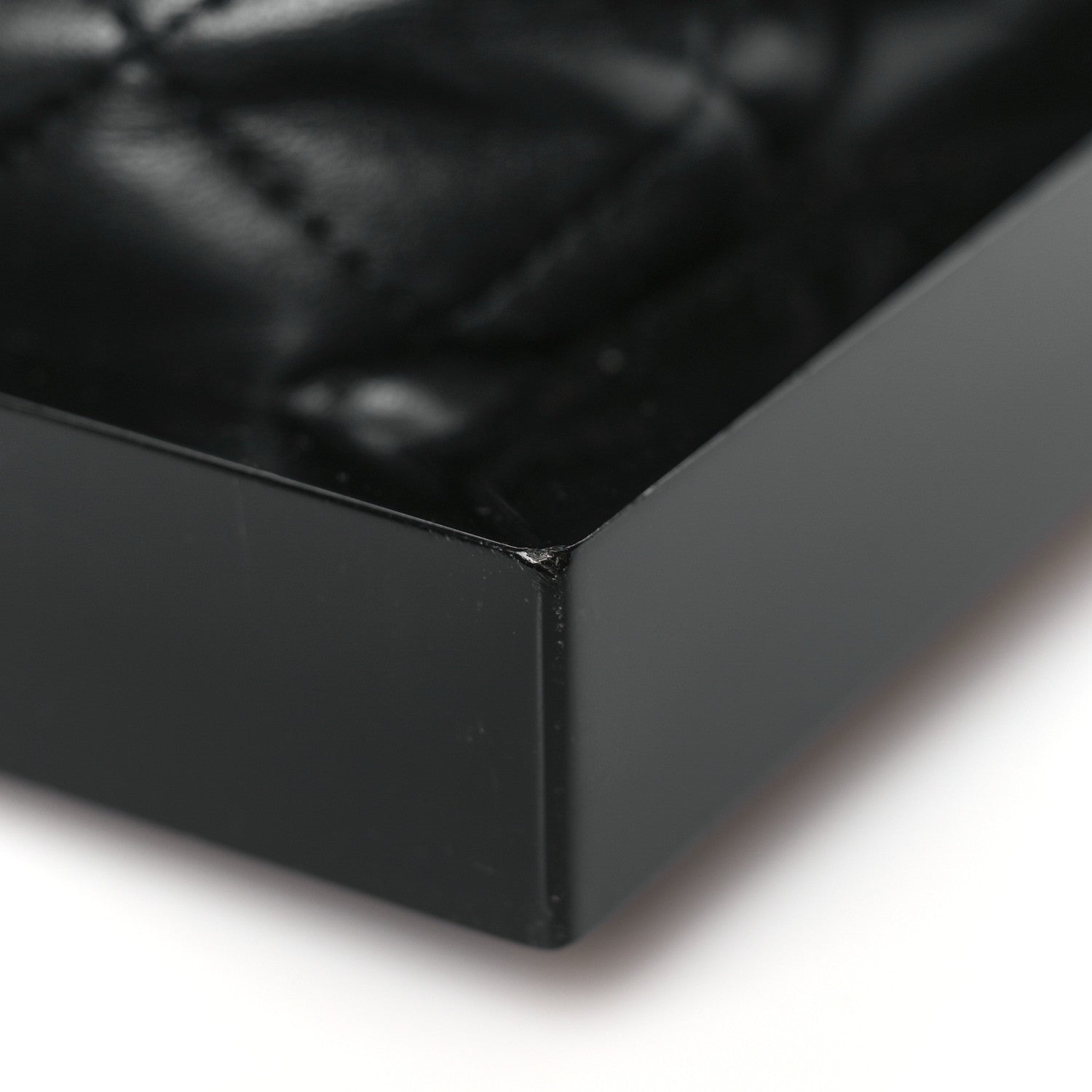 Chanel Plexiglass Lambskin Framed Flap Bag Clutch Black 13 of 14