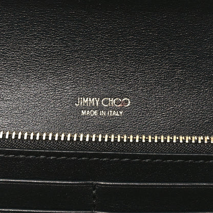 Jimmy Choo Snakeskin Embossed Wallet on Chain Red 6 of 9