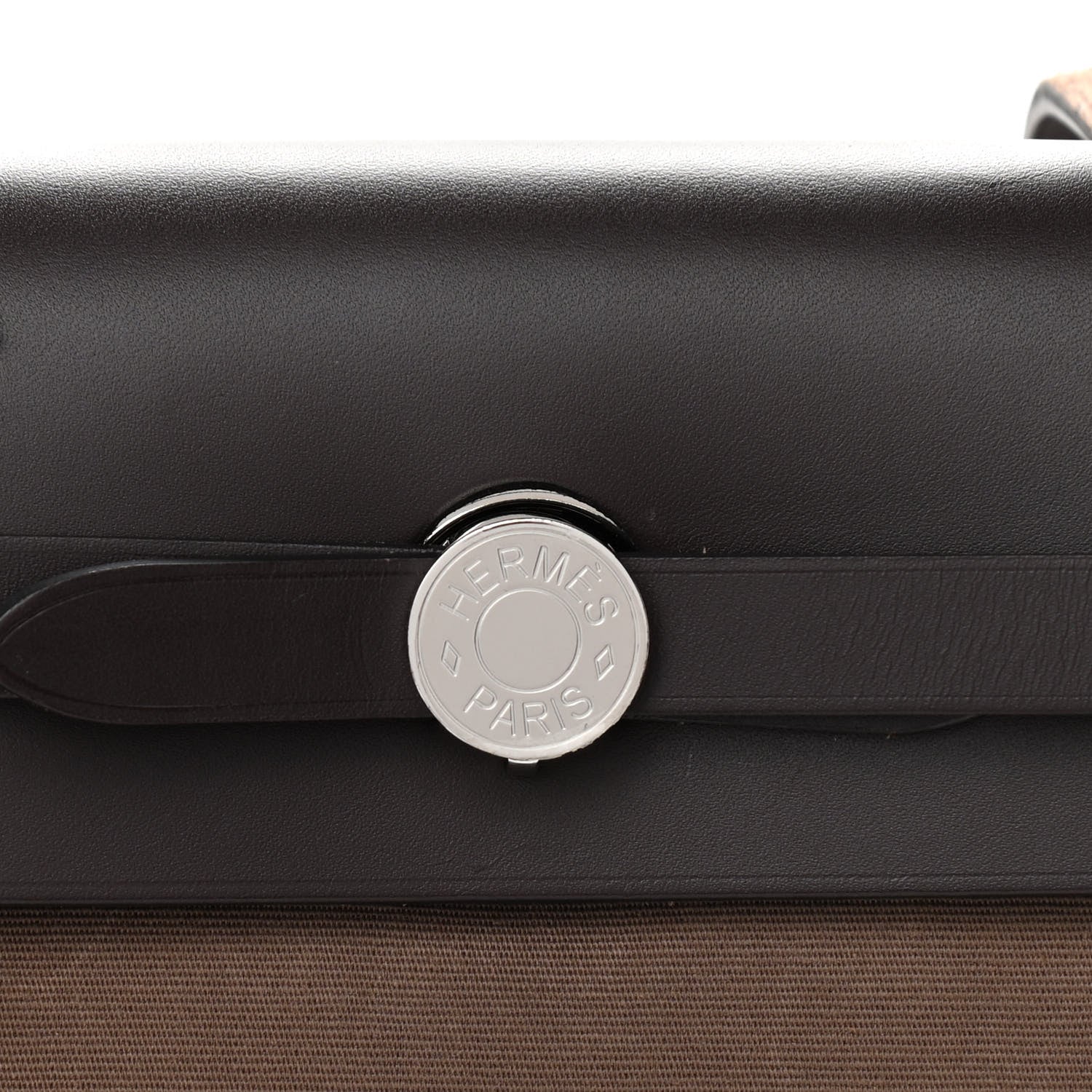 Hermes Vache Hunter Toile Herbag Zip 31 PM Etoupe Ebene 9 of 12