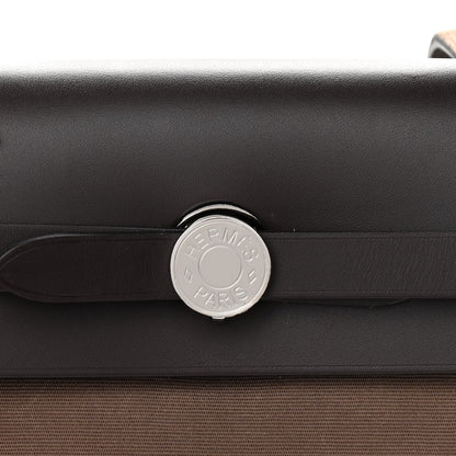 Hermes Vache Hunter Toile Herbag Zip 31 PM Etoupe Ebene 9 of 12