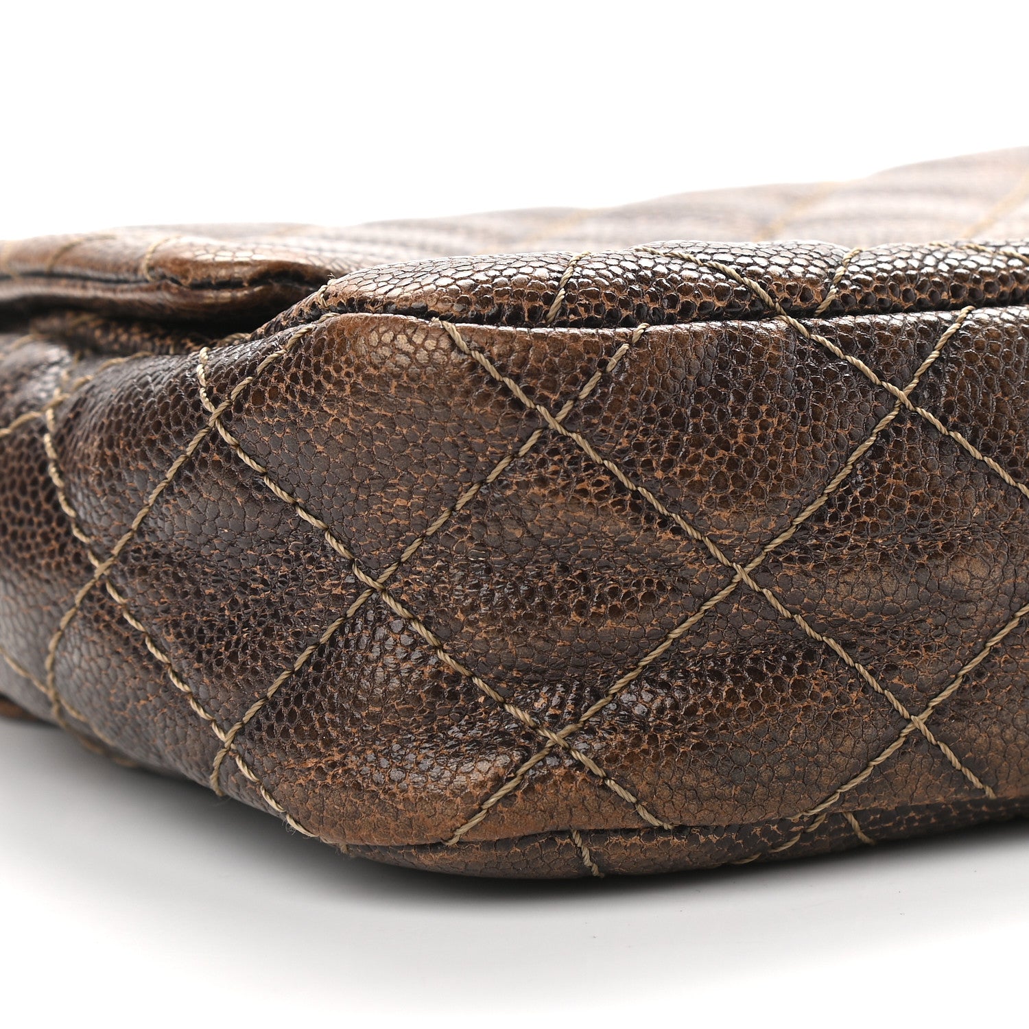 Chanel Iridescent Caviar Quilted Small Chic Flap Brown 9 of 11