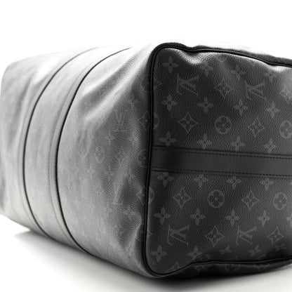 Louis Vuitton Monogram Eclipse Keepall Bandouliere 55 10 of 11