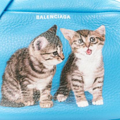 Balenciaga Calfskin XS Everyday Kittens Camera Bag Bleu 9 of 11