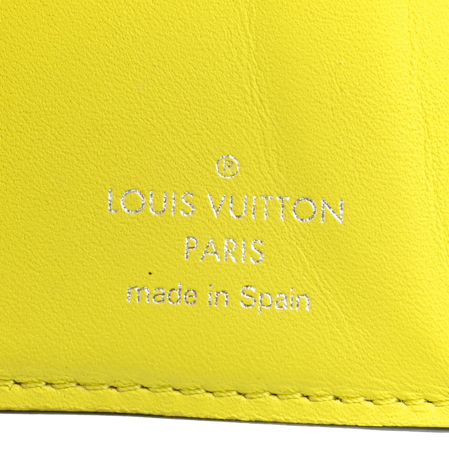 Louis Vuitton Monogram Taiga Discovery Compact Wallet Yellow 7 of 9