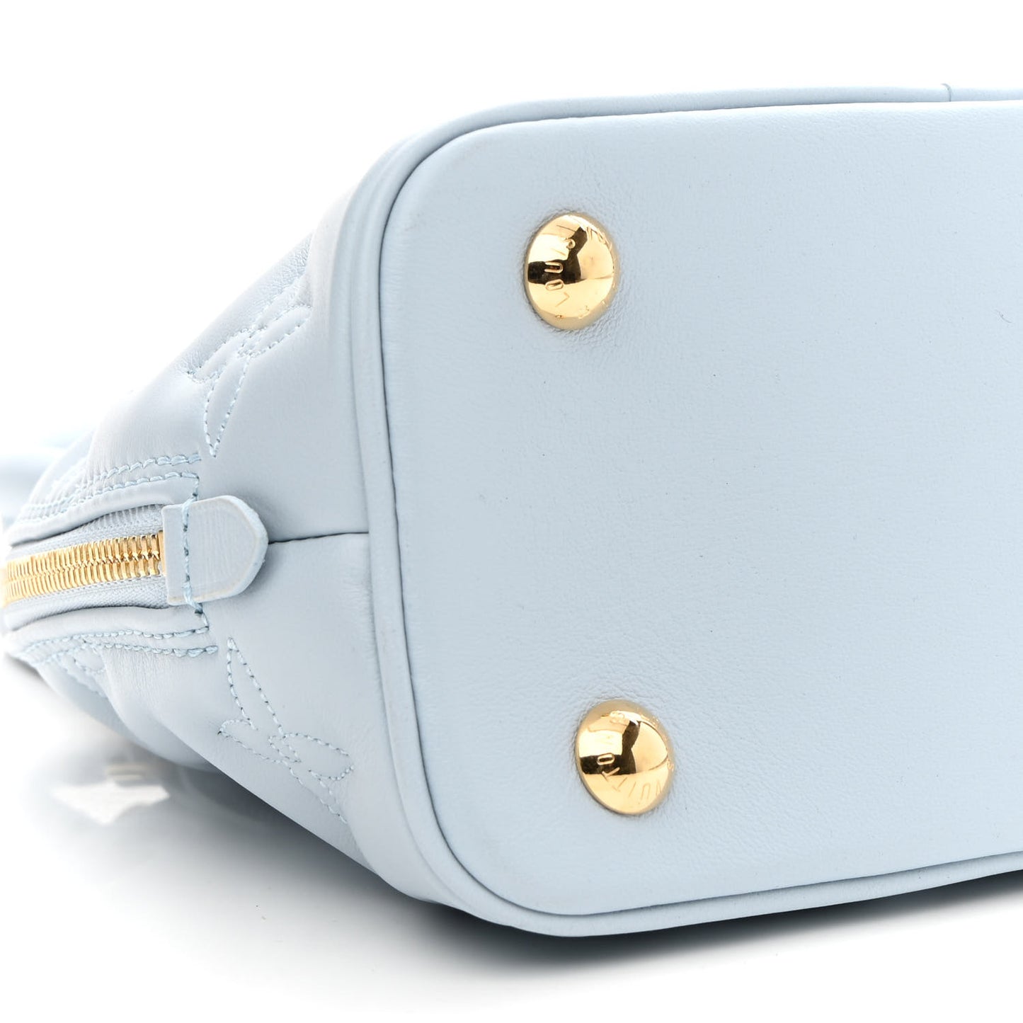 Calfskin Bubblegram Alma BB Ice Blue