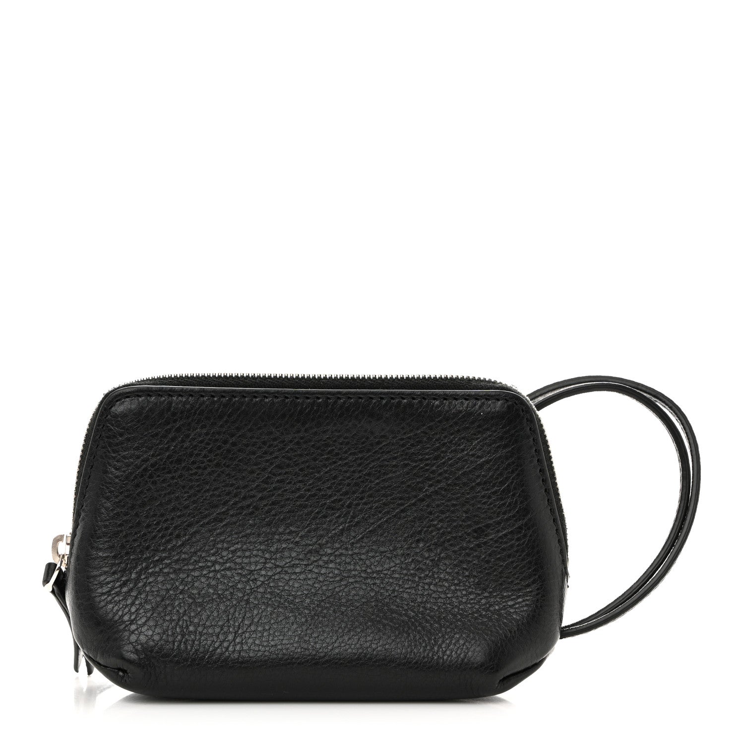 The Row Grained Calfskin Owen Pouch Black 1 of 12