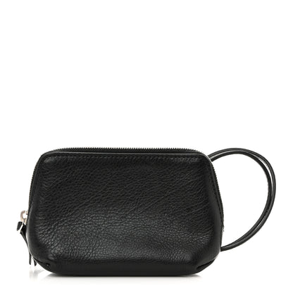 The Row Grained Calfskin Owen Pouch Black 1 of 12