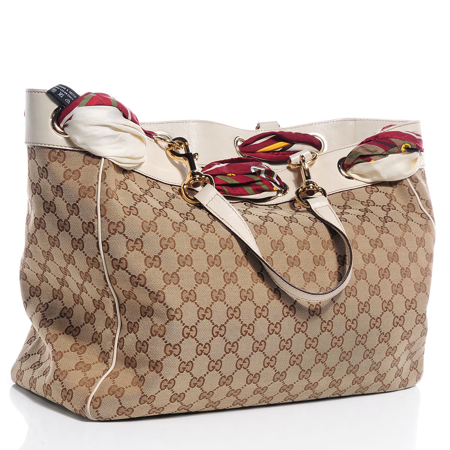 Gucci Monogram Large Positano Tote Off White 3 of 7