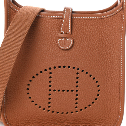 Hermes Taurillon Clemence Evelyne TPM Gold 7 of 9
