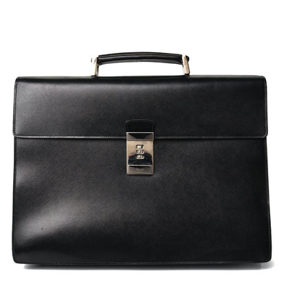 Prada Saffiano Briefcase Black 1 of 6